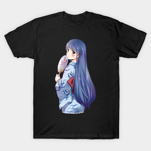 Domestic Girlfriend Kawaii Rui Tachibana Fanart T-Shirt by HammiltenJohn